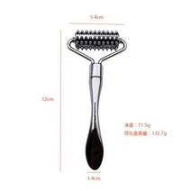 도구 뷰티 마사지 페이셜 롤러 넥 페이스 스킨 볼 스톤 케어, 실버 제품+opp봉투