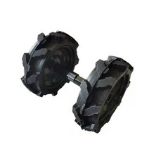 아세아 관리기 타이어 경운기 바퀴 농업용 고무 휠, 내마모성 솔리드 휠 23mm 2개, 1개