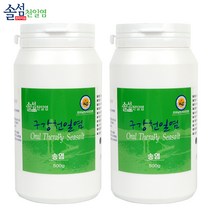 [솔섬천일염] 솔섬 신안 송염 구강 천일염 양치소금, 2개, 500g