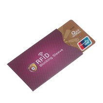 인테리어 가죽 방지 스캔 커버 EMF 차폐 RFID NFC 차단 슬리브 ID 보호 홀더 신용 카드 1 개, 한개옵션1, 03 보라색