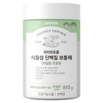 라이프토콜 식물성 단백질 보충제 30일분 프로틴, 810g × 1개