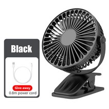 지게차 화물차 선풍기 휴대용 클립 팬 usb 충전식 3단, 004
