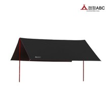 캠핑ABC 미니 타프 풀세트 블랙 암막코팅 블랙 스티커