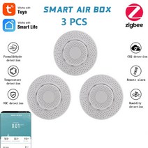 미세먼지측정기 공기질측정기 초미세먼지측정기 tuya zigbee smart air box air quality monitor co2 voc gas detector sensor, 3 PC-에어 박스
