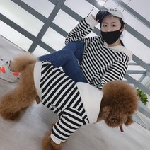 맨투맨 후드 소형 중형 대형 견 강아지 주인 커플룩 애견 사람, 후드티_L