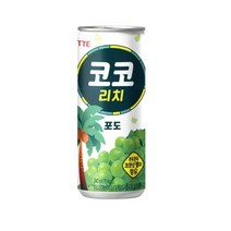 칠성 탕비실 손님대접 가족간식 코코리치 포도 주스 과즙음료 과일주스 생과일 240ML 30개, 8세트