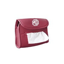 블랙박스 차량용 트럭 미니 외장형 가성비 자동차 티슈 박스 가죽 매다는 보관 가방 모리스 차고 MG 3 5 6, 02 Red