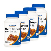 미르 추출물 650mg 120캡슐 4병, 단품, 단품