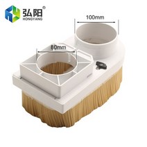 목공 집진기 가정용 이동식 cnc 스핀들 더스트 커버 수집기 70 75 80 85 90 100mm 직경 흡입 신발 발 공기 냉각 호스가있는 스핀들 모터, 협력사, 80mm