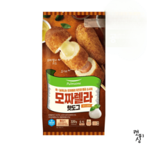 풀무원 모짜렐라 치즈 반반 핫도그 80g 4개입 2팩, 모짜렐라핫도그 치즈앤소세지 2팩