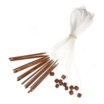 코바늘 가방 뜨기 털실 뜨개실 천연 대나무 유연한 아프간 튀니지 카펫 크로 셰 뜨개질 후크 바늘 1.2 m 크로 셰 뜨개질 후크 바늘 세트 12 크기 3-10mm, 탄화