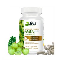 JIVA 지바 어드밴스 포뮬라 암라 파우더 캡슐 600mg 60정 Amla Powder Capsules