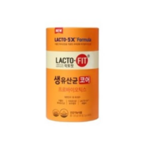 식약처 인증 종근당건강 락토핏 한국 생유산균 코어 강화 예민한 둔감한 장 유산균 유익균 프로바이오틱스 60포 2개월 4개월 6개월 12개월 개별포장 홈쇼핑 방송 건강 식품 정품, 3통 (6개월분)
