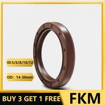 오링 FKM 프레임워크 오일 씰 ID 불소 고무 가스켓 링 5 6 7 8 9 10 12mm OD 14-35mm 두께 4-8mm581921, 10x19x6