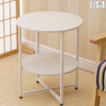 원형 테이블 카페 식탁 작은 원탁 유럽식 겸용 임대용 간이 경제, 04.화이트(사이드)