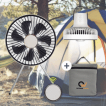 아웃도어웍스 캠핑용선풍기 휴대용선풍기 캠핑 서큘레이터 차박 무선 리모컨 V1100, 그레이