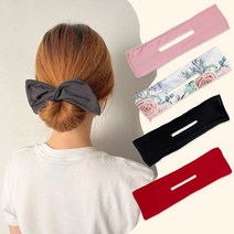 3초 당고 머리 밴드 와이어 올림 똥머리 머리끈, 핑크, 본상품선택