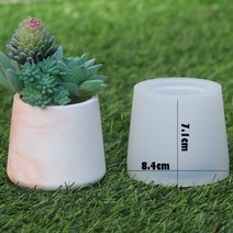 시멘트사이딩 세라믹 메탈 써모 사이딩 건축자재 시멘트보드 장식 DIY 실린더 꽃 냄비 용 실리콘 몰드 펜, 17 Round