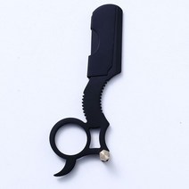 바버샵 핑거링 면도기 이발소 전문가용 수동면도 블랙