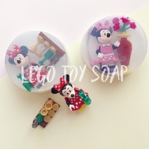 토이비누 미키미니비누 보습 천연핸드메이드, 1개