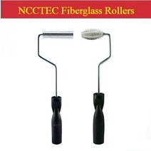 2pcs 섬유유리 라미네이션 알루미늄 패들 스트라이프 몰드 FRP 수직 롤러 키트 샤워기 욕조 보트 수리를 위한 버블 GRP 작업페인트, 없음