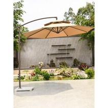 튼튼한 파라솔 전원주택 고급 신호등 그늘막 바다 비취, 태양광램프비즈바나나우산3M오프화이트