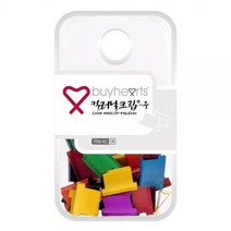 ForU669 컬러날크립 날 바이하츠 중 제철 40매10개 클립 날크립 철끈 서류집게