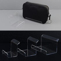 아크릴 가방 핸드백 진열 받침대 지갑 클러치 백화점 아울렛 매장 디스플레이, 소