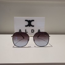 경원 ALDA 20SS 틴트 렌즈 육각형 데니스 선글라스 ADAC 0115BK