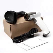 무선바코드스캐너 카페 업소용 스캐너 매장 리더기, 흰색 RS232 직렬 포트