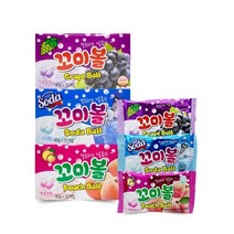 꼬미볼 40g 소다맛 포도맛 복숭아맛, 80개