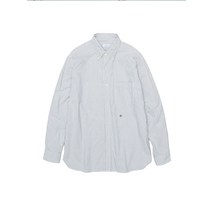 나나미카 nanamica 22aw 일본 느슨한 레트로 나일론 옥스포드 스피닝 스트라이프 긴팔 셔츠 남성과 여성 도시 소년