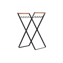 폭스파이어 캠핑 우드 쓰레기 봉투걸이 - 캠핑용 쓰레기통, 블랙