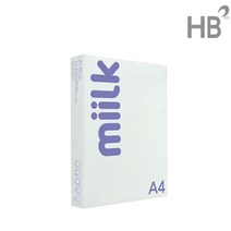 한국제지 복사용지 밀크75g 낱권500매 A4용지 카피용지 A4용지, 500매