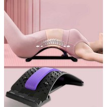 스트레칭 허리디스크 탈출치료기 요추패드 탈출증, 퍼플 물리치료용 자석 10개