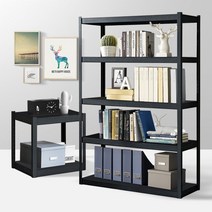 고릴라랙 철제선반 조립식앵글 베란다 진열장 진열대, 고릴라랙 800 3단 90 블랙