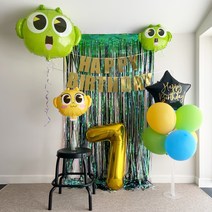(파티셔스) 신비아파트 생일파티 풀패키지 신비 금비 풍선세트 아들 초등학생 생일, 8, 미포함