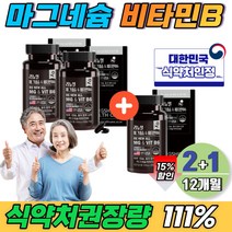 (2+1) 중년 신경 근육 기능 고함량 산화 마그네슘 비타민 b6 6개월 임산부 식약처 인정 대용량 피리독신 하루한알