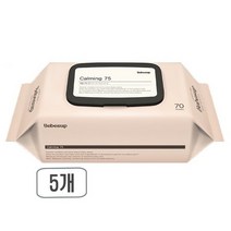 베베숲 카밍 75 유아물티슈 캡형, 70매, 5개