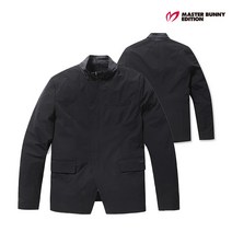 마스터바니에디션 골프 masterbunnyedition남성 하이넥 홑겹 집업 자켓 41191JK205_BK, 6[105], BK