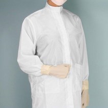 제약 식품업 반도체공장 전기전자 청정구역 C카라형 제전복 방진 가운 제빵업용, 스카이블루L