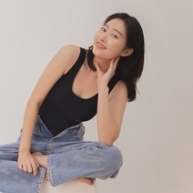 마른파이브 노브라 심리스 오가닉 쉬어 브라탑 나시
