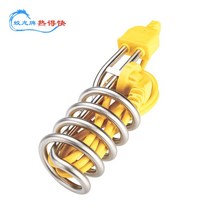 돼지꼬리히터 열선 히터 봉 수중 전기 가열 코일 히타봉 온수 물 데우는 기계 2500W, 2500W 스테인레스 스틸 모델 QY-910