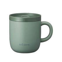 도시샤 텀블러 320mL 핑크 베이지, 얼굴, 녹색