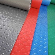 상업용 미끄럼방지매트 깔판 공장 욕실 방수 플라스틱, 블루 0.6x2m 1.2mm 두께 및 내마모성