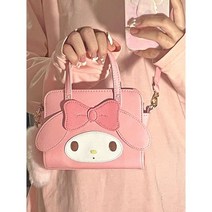 Sanrio-만화 멜로디 시나모롤 일본 패션 귀여운 가방 여성 럭셔리 핸드백 Y2k 메신저 숄더백 토트백