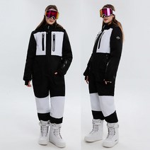 RichMagic 멜빵 스키바지 바람막이 방수 스키복 점프슈트 남녀 야외 스키 장비
