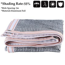 차광막 옥상 햇빛 그늘막 옥외 알루미늄 호일 태양 그늘 그물 차 창 고 차양 항해 정원 대피소 천막 Pergolar 테라스 피복, [01] 1mx1m, [01] 55