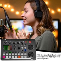 asmr마이크 아이돌 방송용 마이크 팟캐스트 마이크 사운드 카드 키트 전문 스튜디오 콘덴서 및 F998 라이브, 한개옵션0