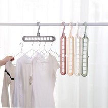 [시아코리아]9단 기능성 옷걸이 5개입, 1, 9단행거 다기능옷걸이/민트/5개입